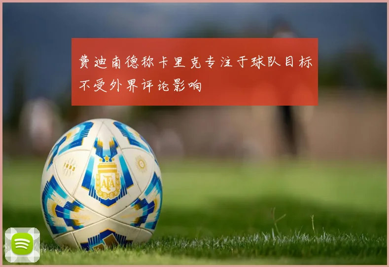费迪南德称卡里克专注于球队目标不受外界评论影响